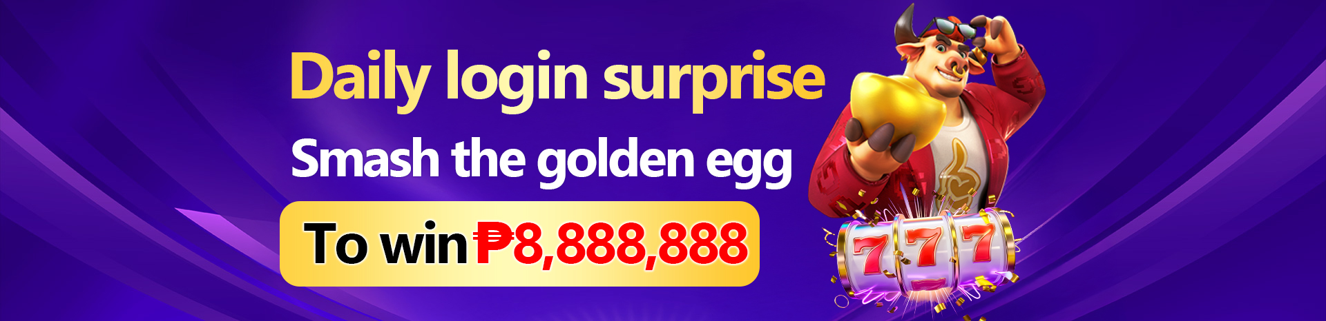 Daily login surprise Smash the golden egg